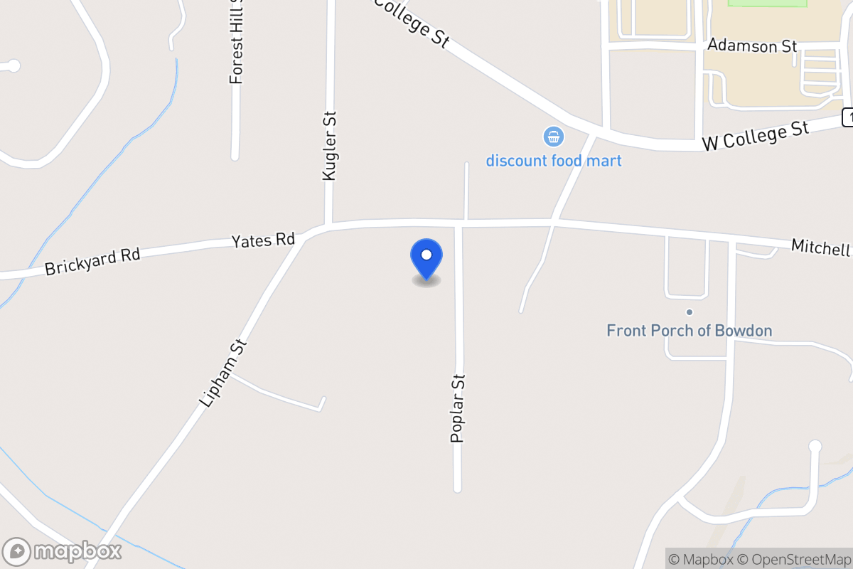 Map of 210 Poplar St
