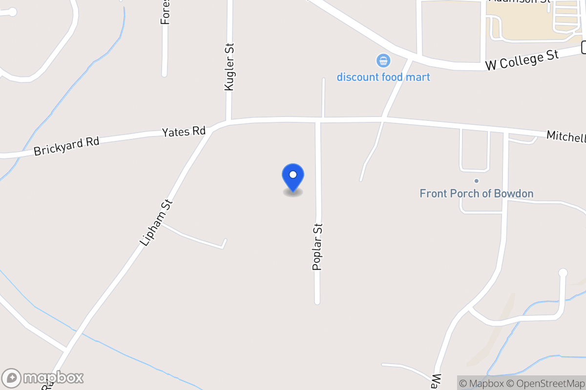 Map of 216 Poplar St