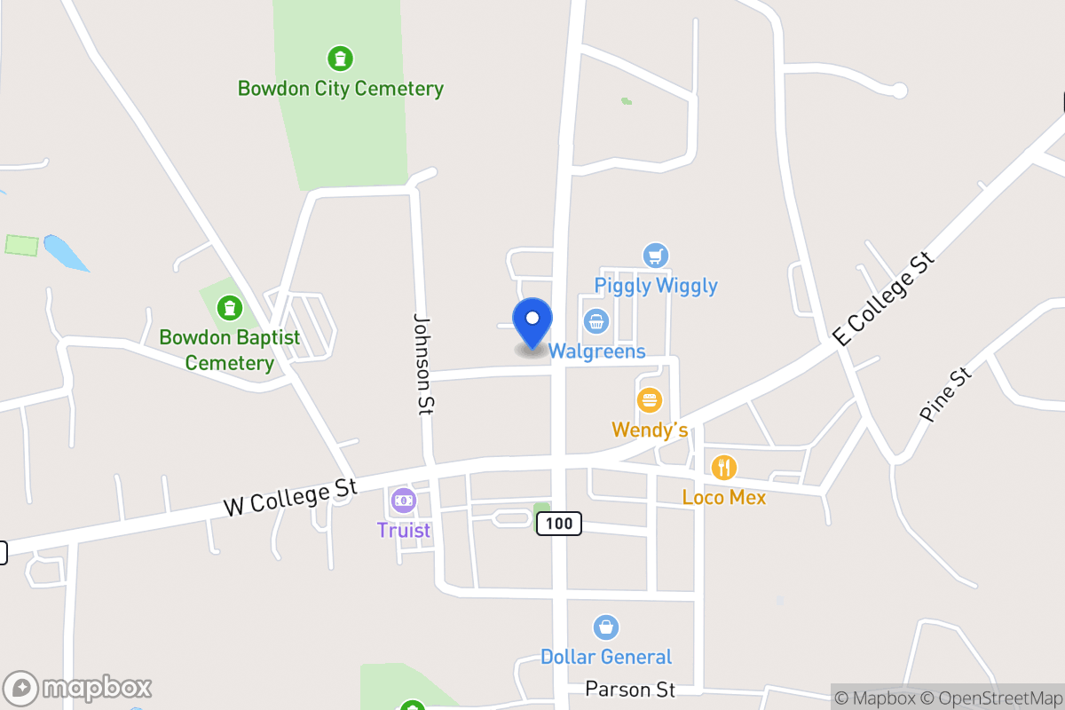 Map of 127 N Carroll St