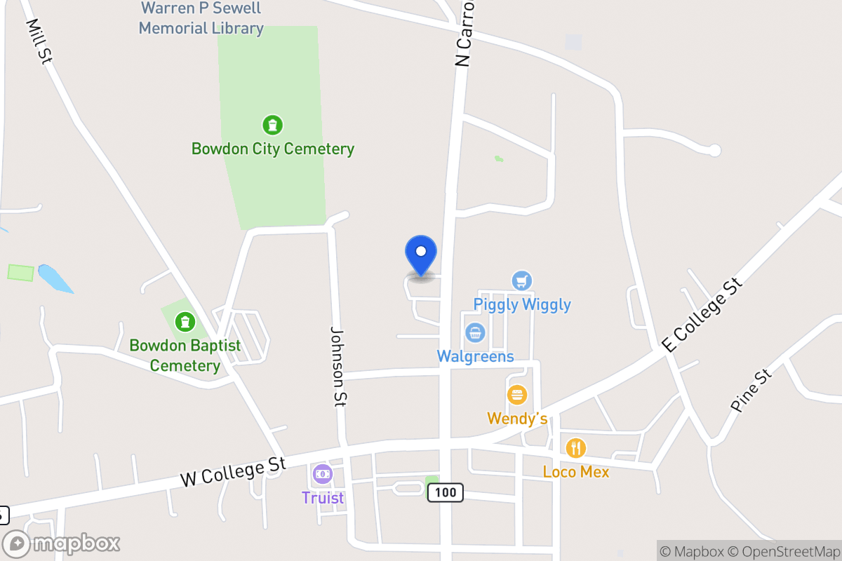 Map of 129 N Carroll St