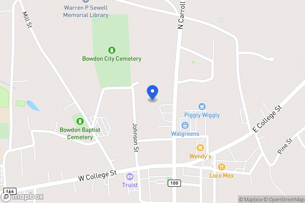 Map of 131 N Carroll St