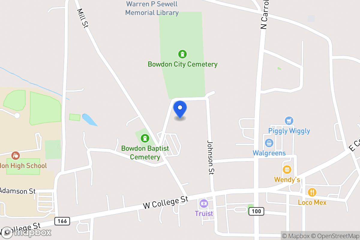 Map of Cemetery Rd