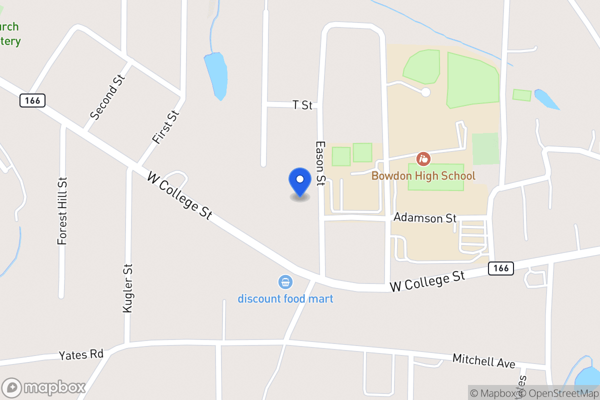 Map of 205 Eason St