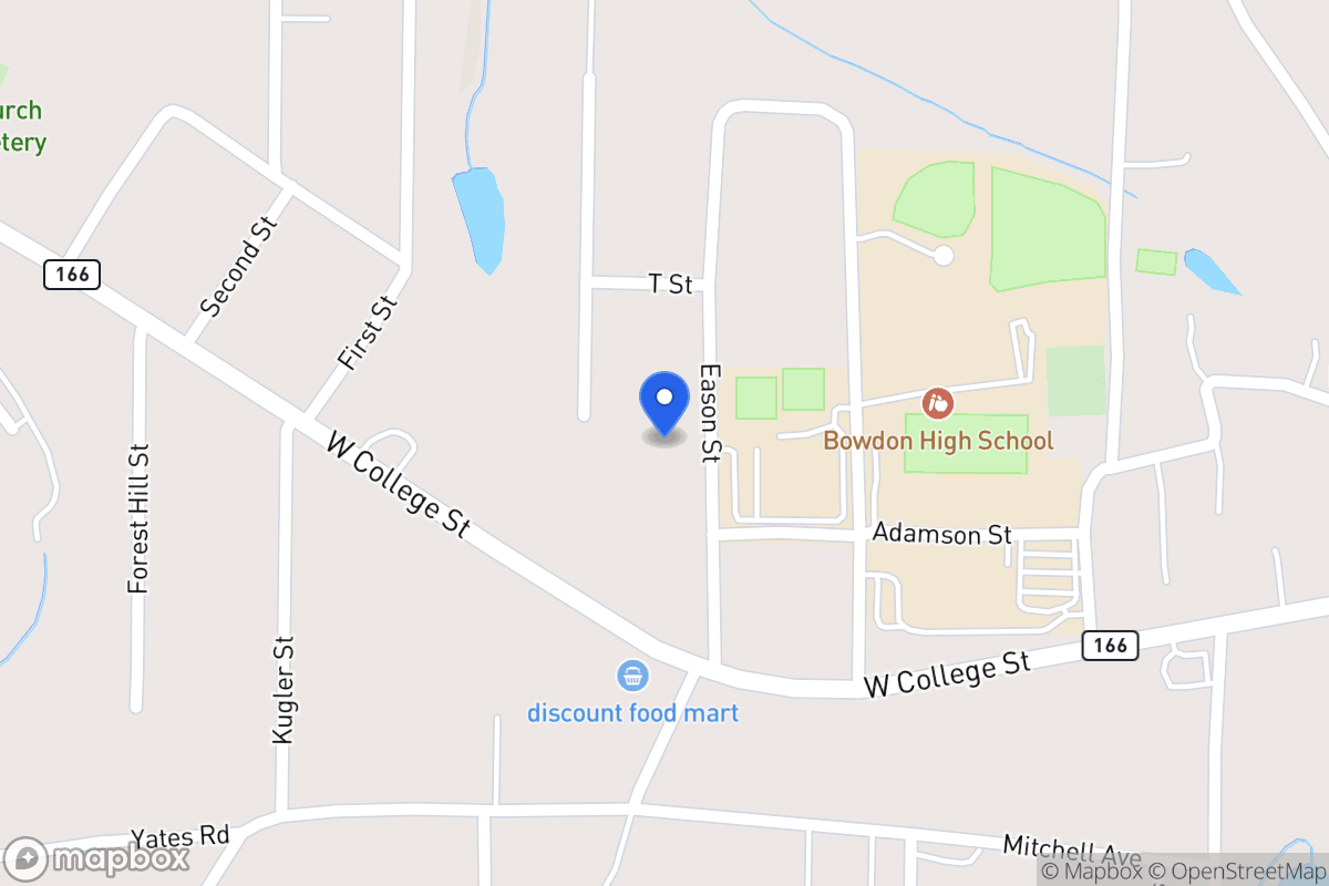 Map of 213 Eason St
