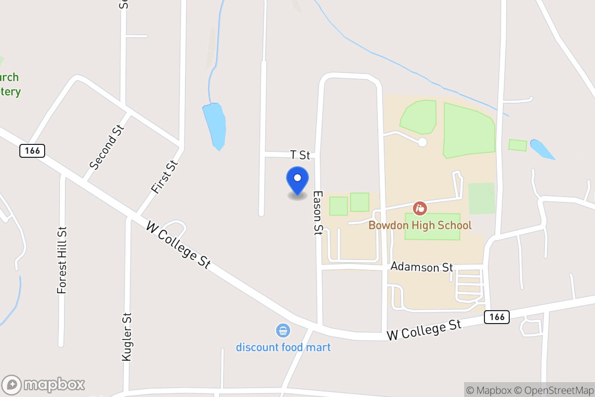 Map of 217 Eason St