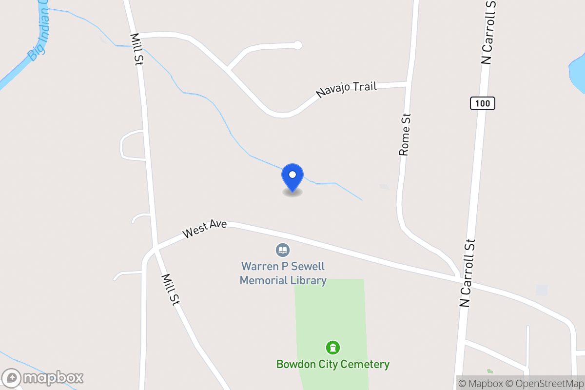 Map of West Ave