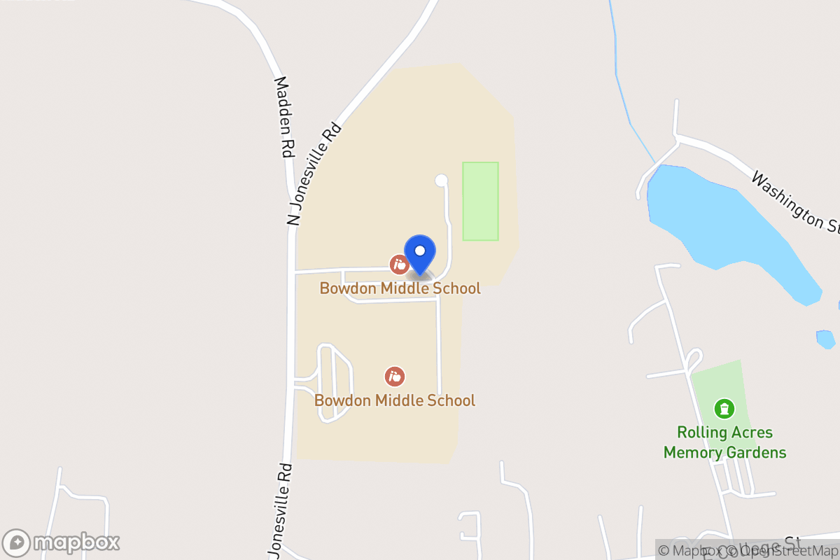 Map of 129 N Jonesville Rd