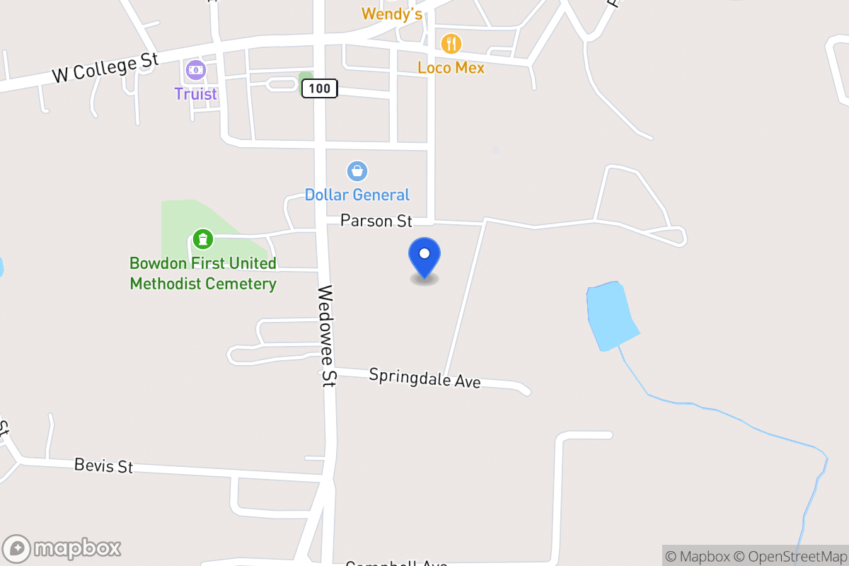 Map of Parson St