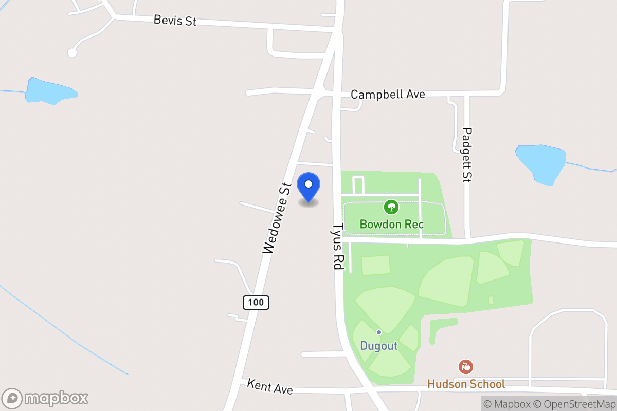Map of Tyus Rd
