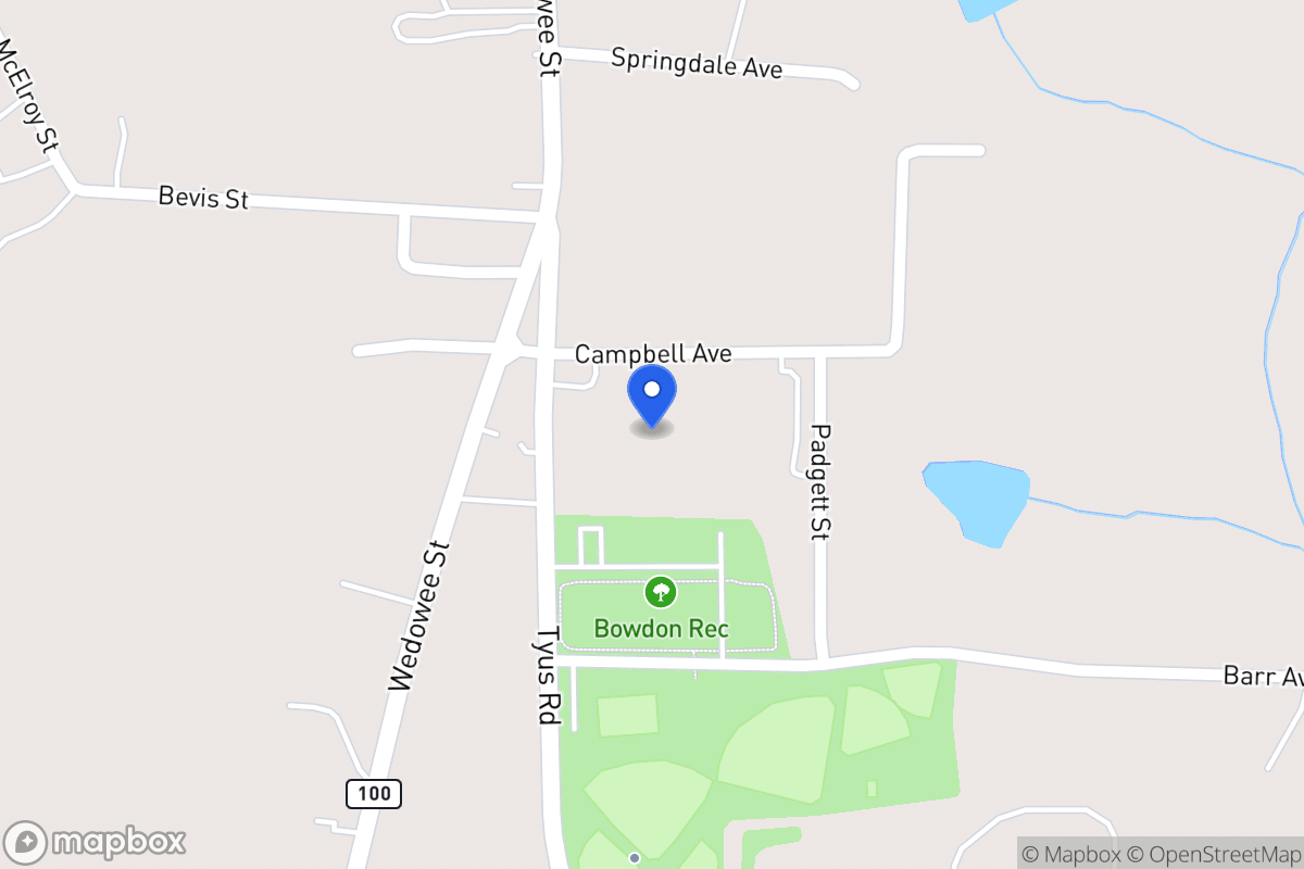 Map of 605 Tyus Rd