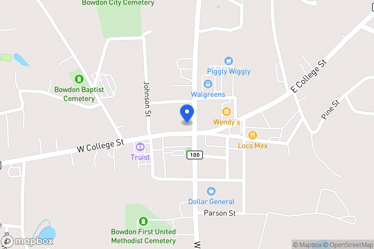 Map of 102 W College St