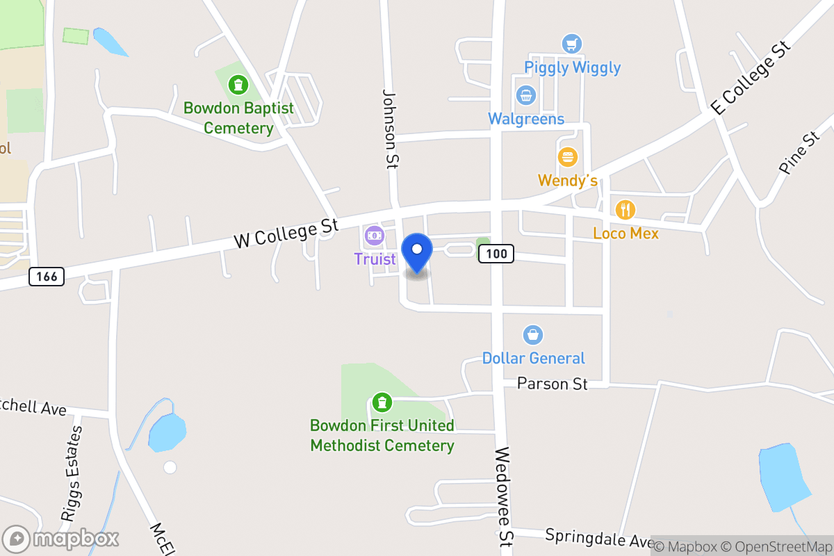 Map of Burson Ave