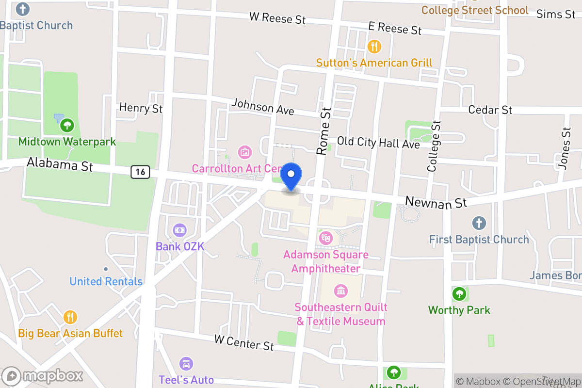 Map of Alabama St