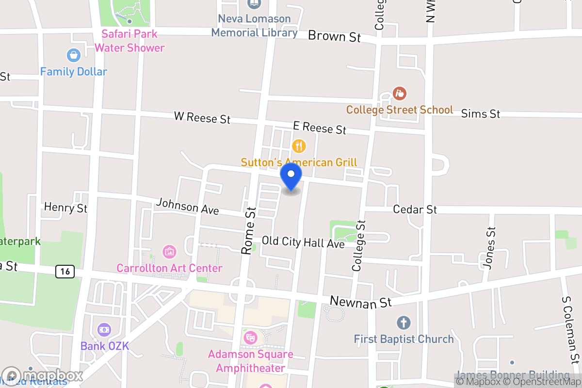 Map of E Ward St