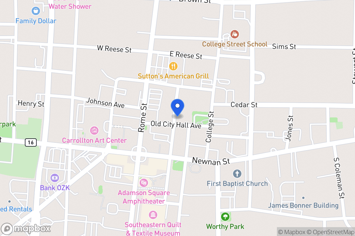 Map of 202 City Hall Ave