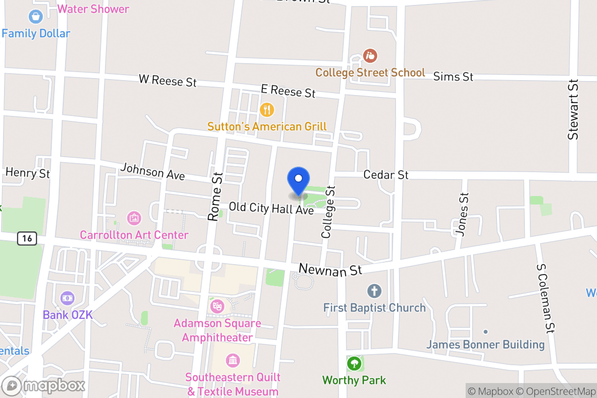 Map of 302 City Hall Ave