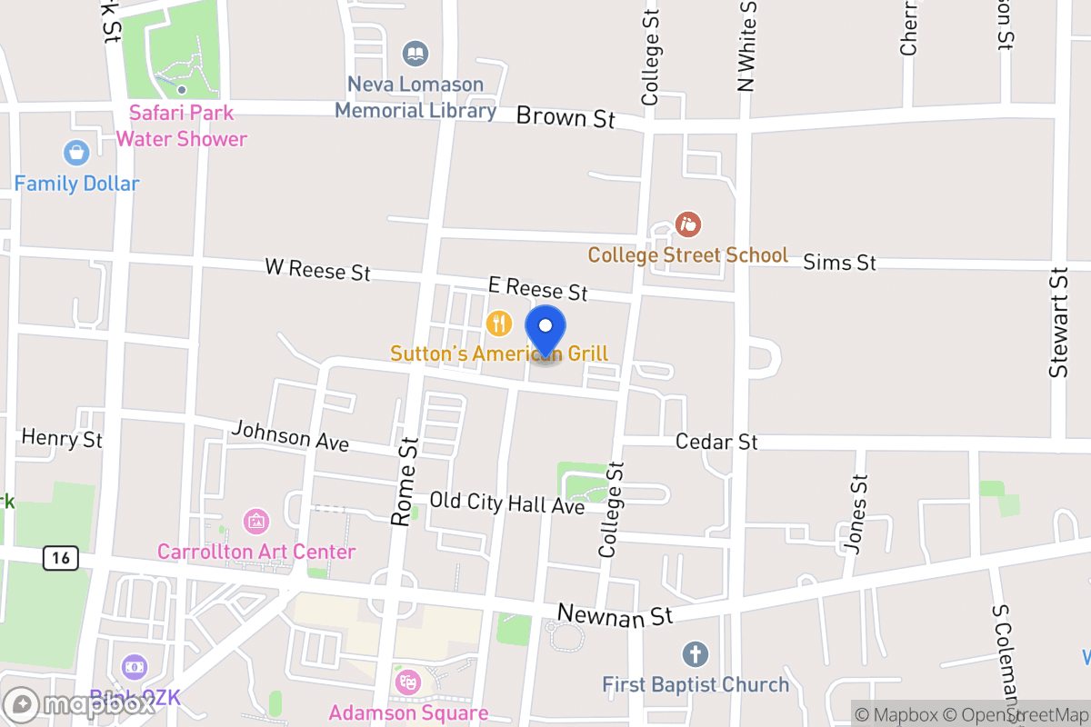 Map of 206 E Ward St