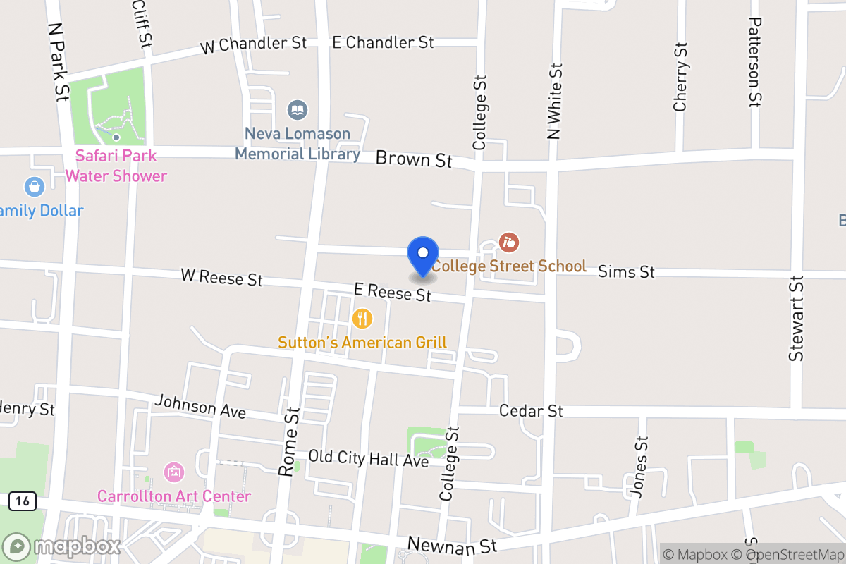 Map of 126 A&B Reese St