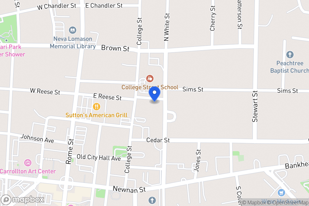 Map of 215 E Reese St