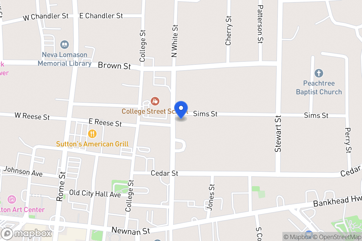 Map of 101 Sims St