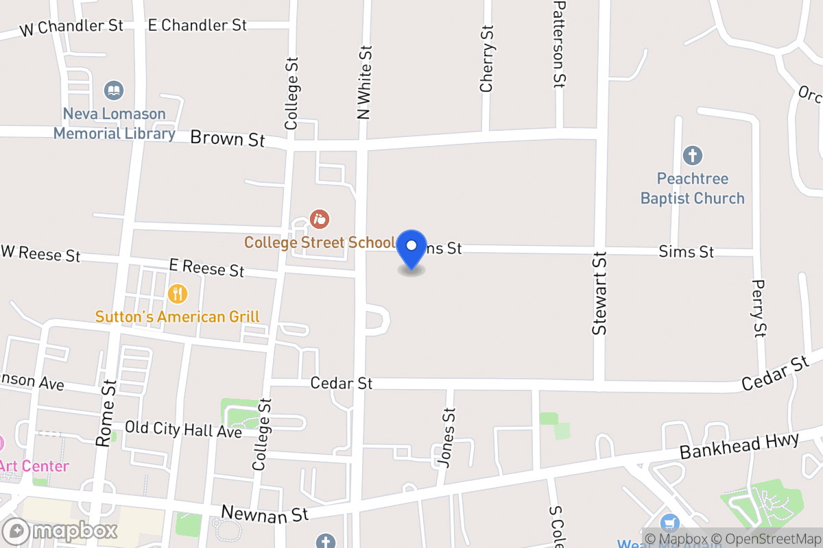 Map of 115 Sims St