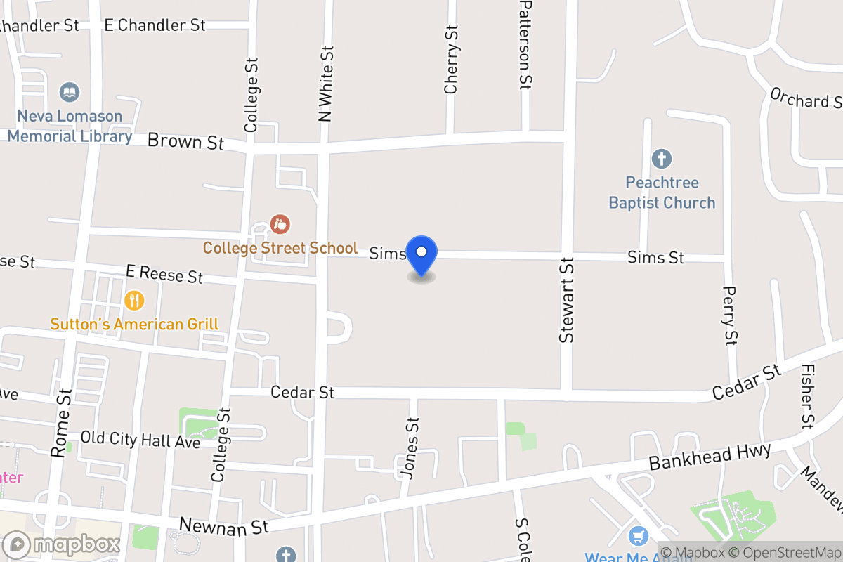 Map of 127 Sims St