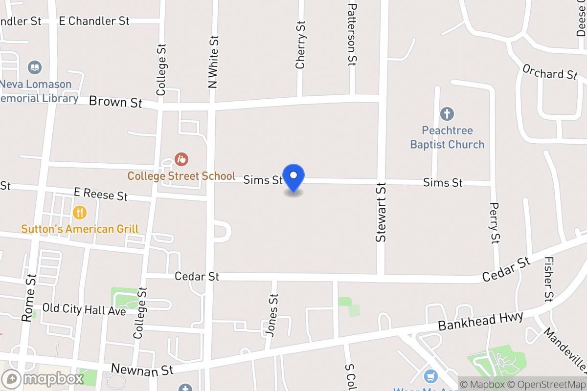 Map of 131 Sims St