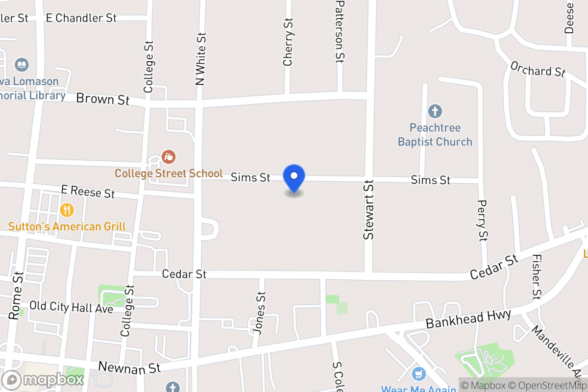 Map of 135 Sims St