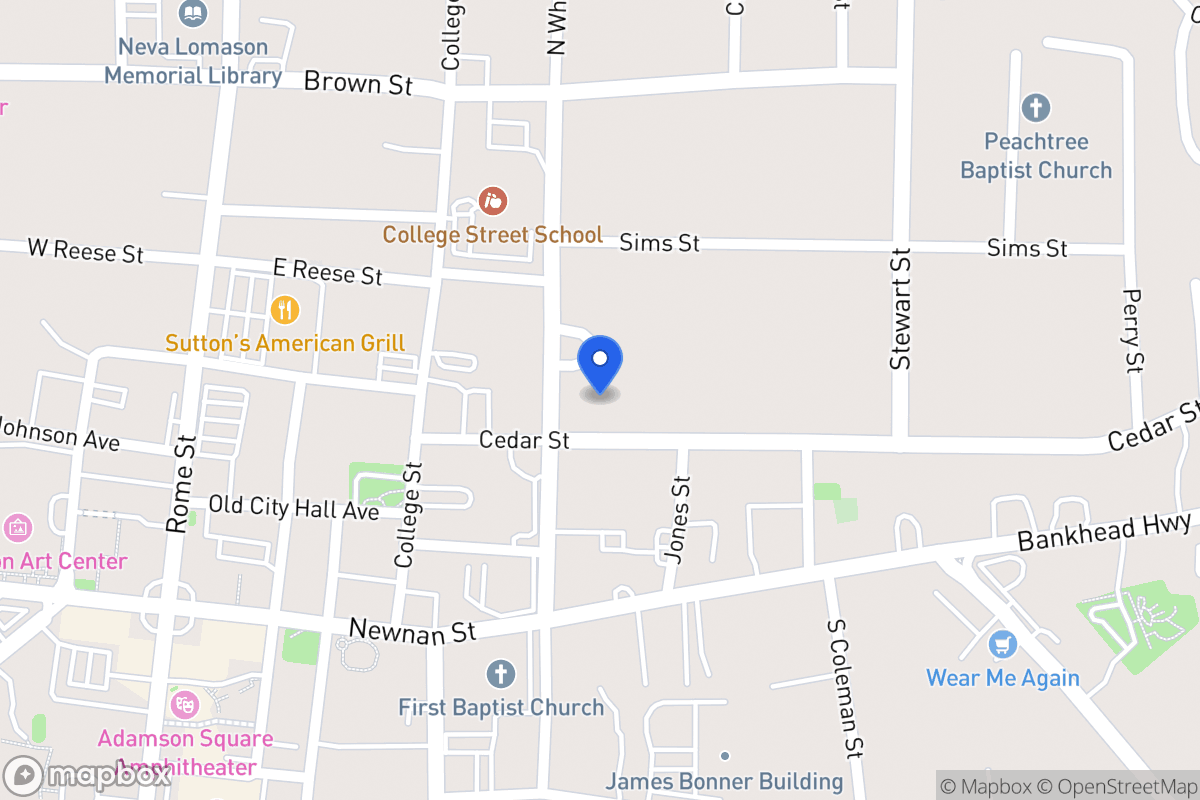 Map of 206 Cedar St