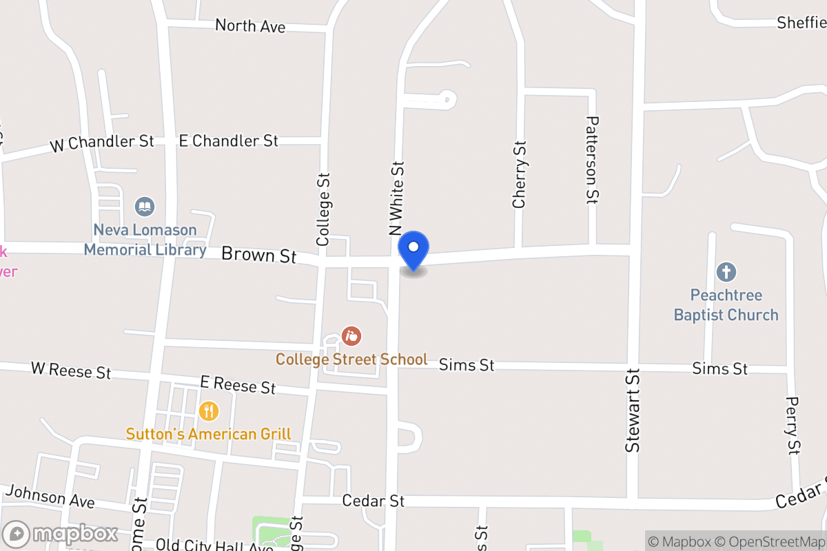 Map of 201 Brown St