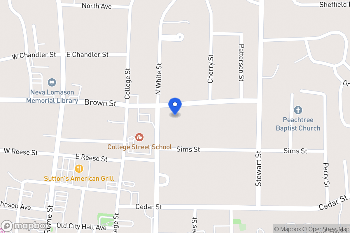 Map of 209 Brown St