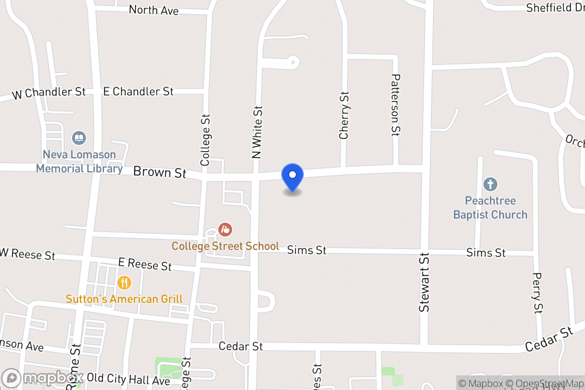 Map of 215 Brown St