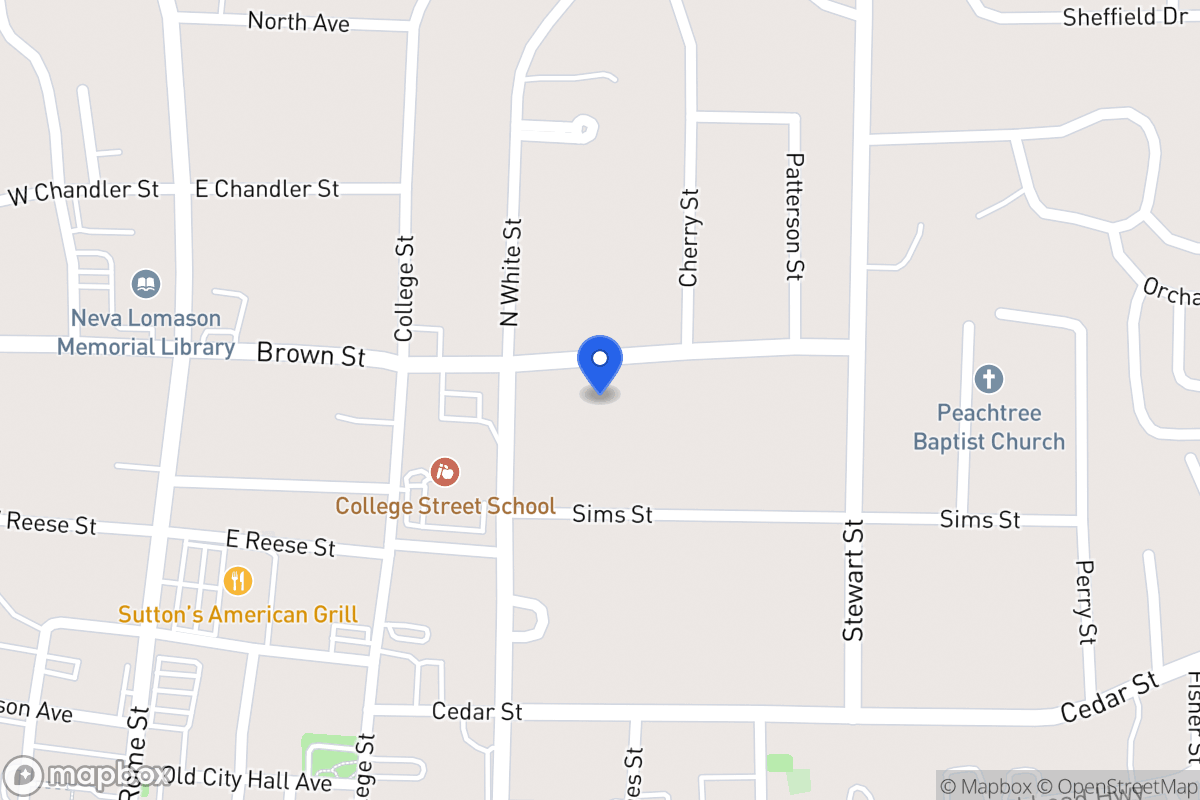 Map of 219 Brown St