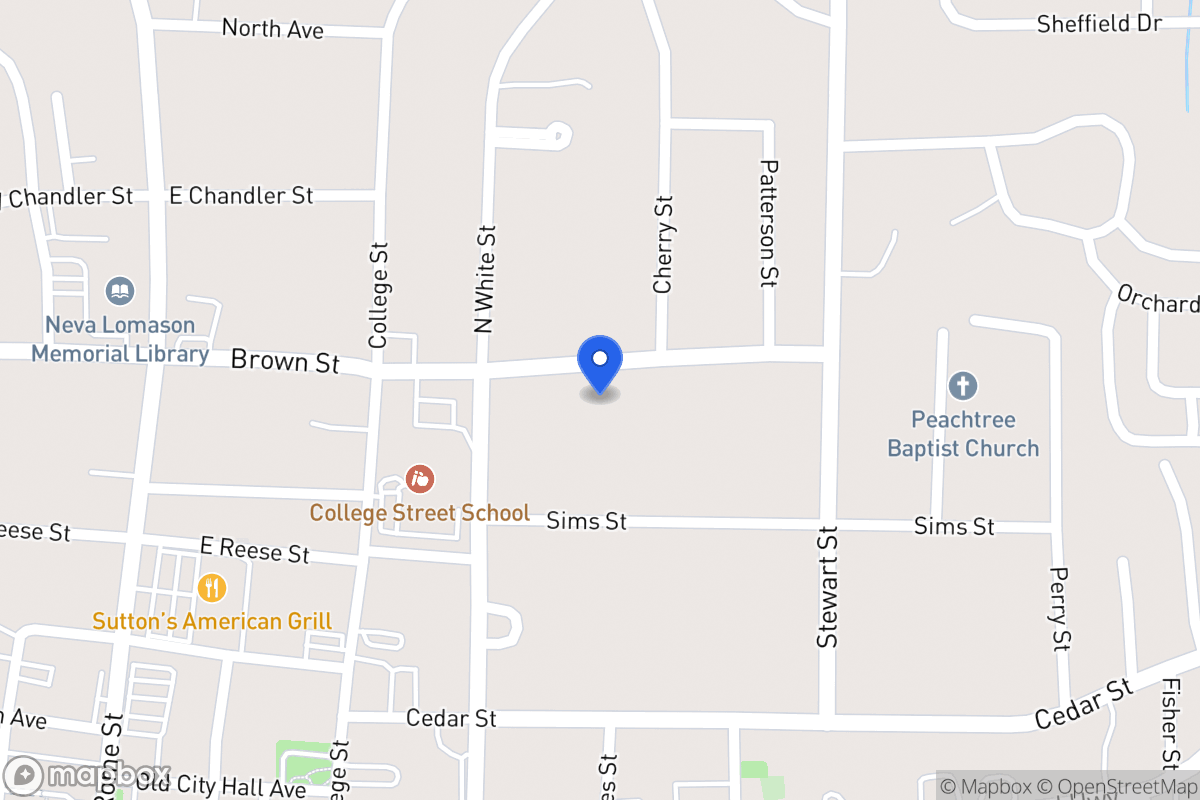 Map of 223 Brown St