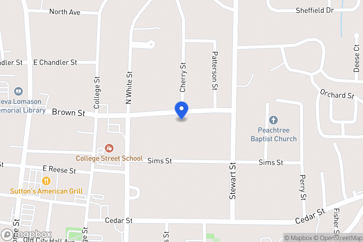 Map of 301 Brown St