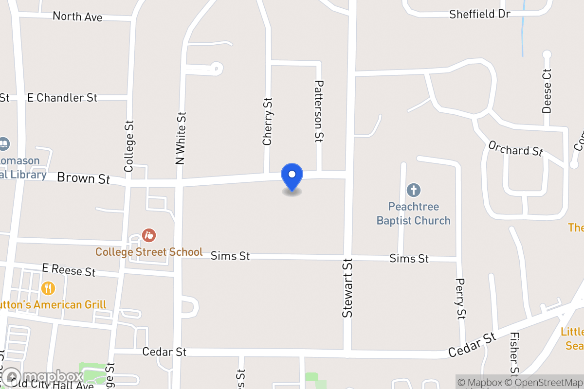 Map of 315 Brown St