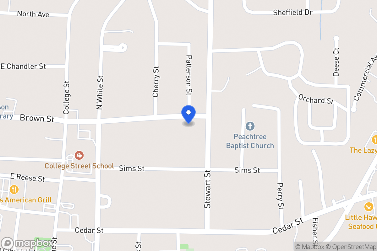 Map of 323 Brown St