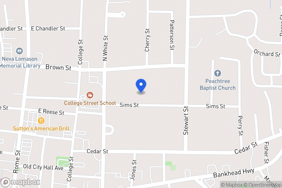 Map of 130 Sims St