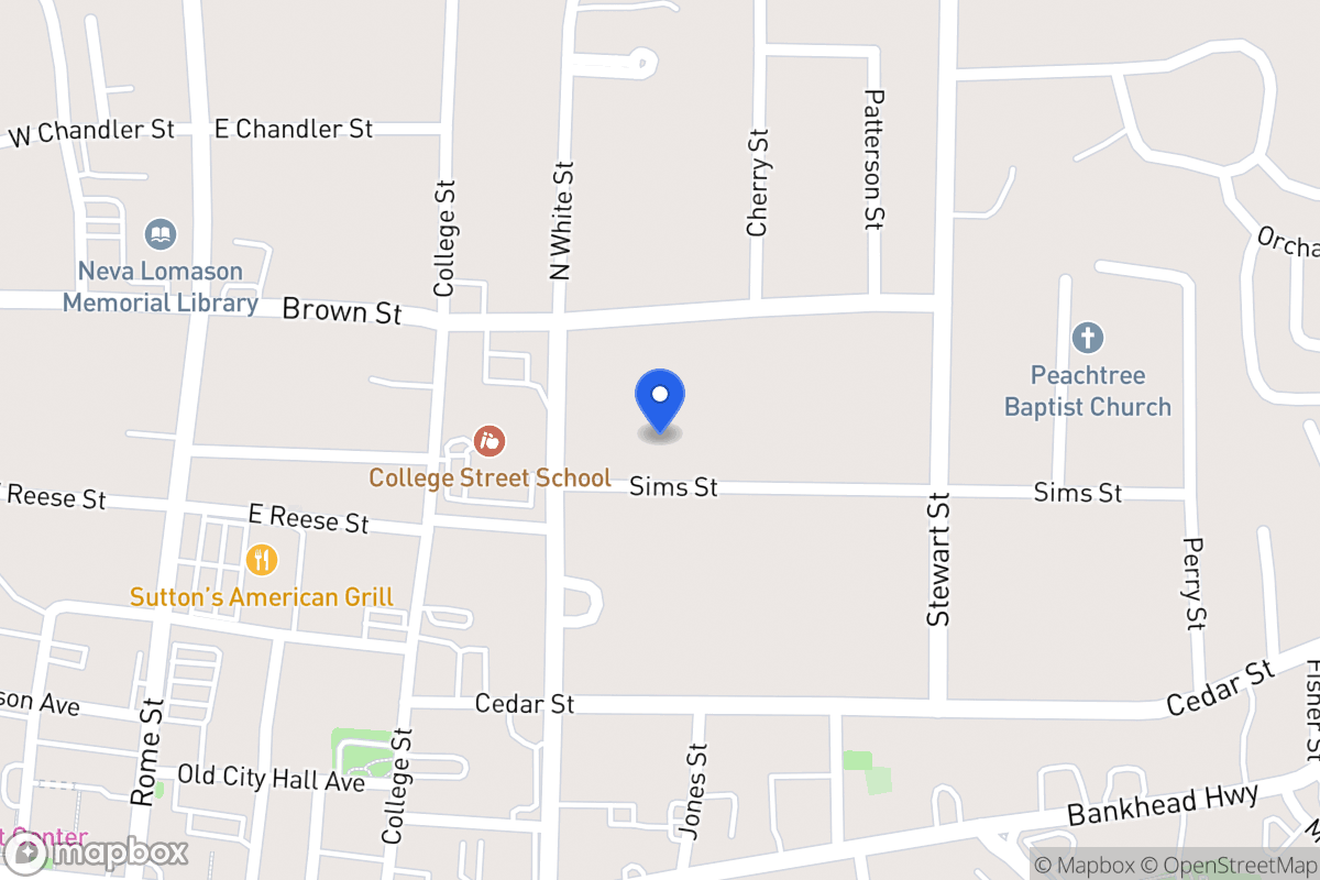 Map of 118 Sims St