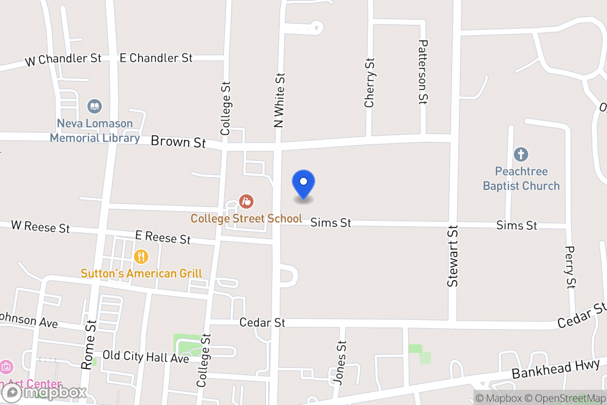 Map of 110 Sims St