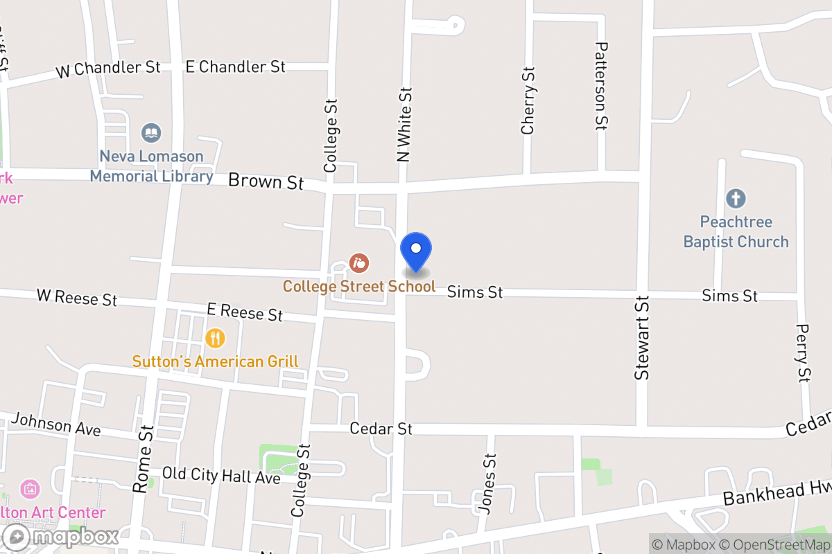 Map of 102 Sims St