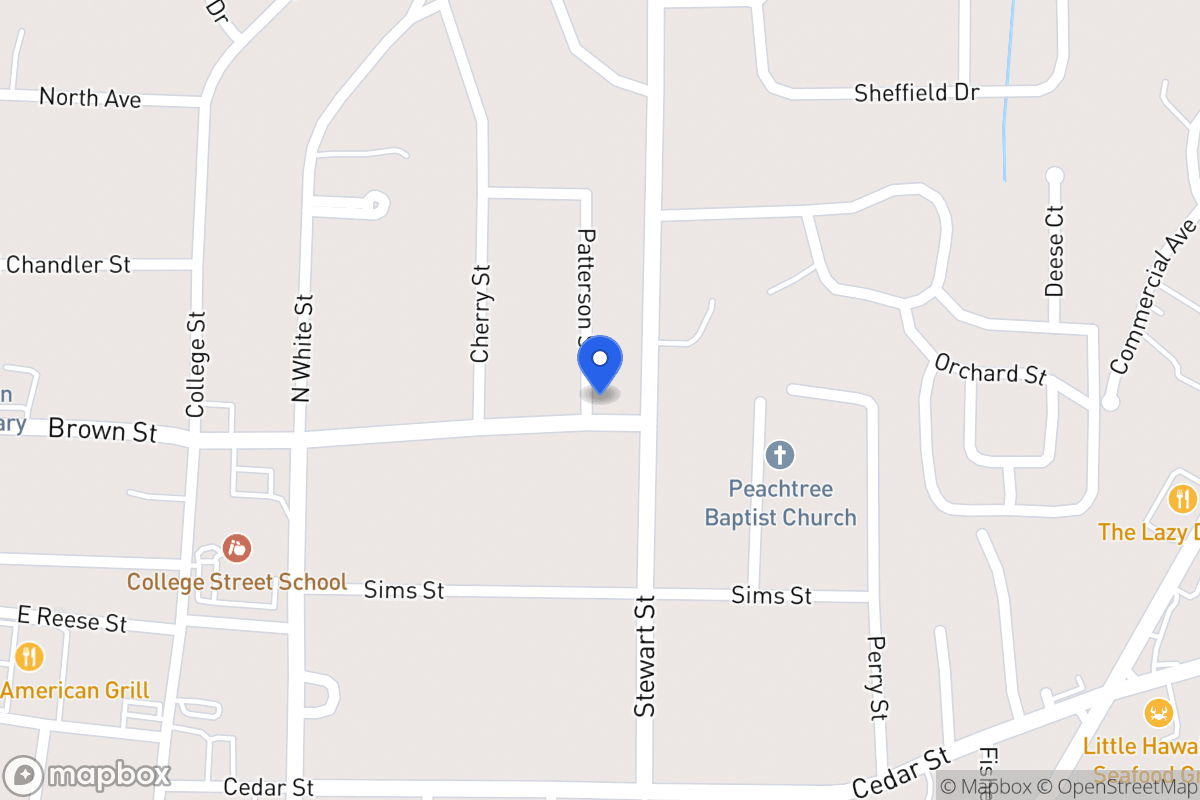 Map of 324 Brown St