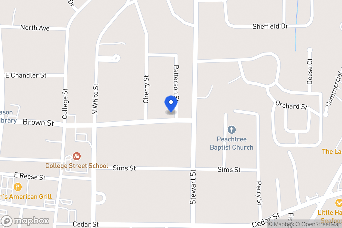 Map of 318 Brown St