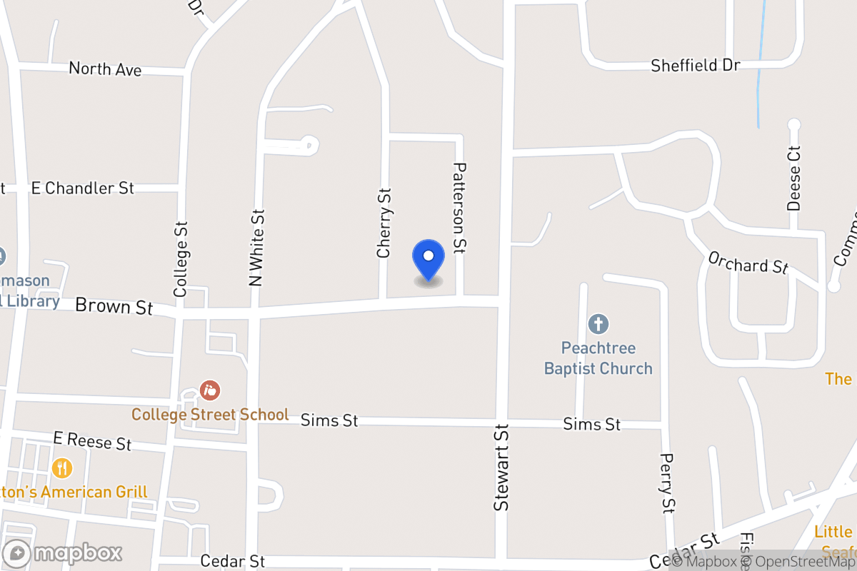 Map of 314 Brown St