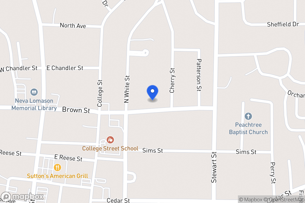 Map of 222 Brown St