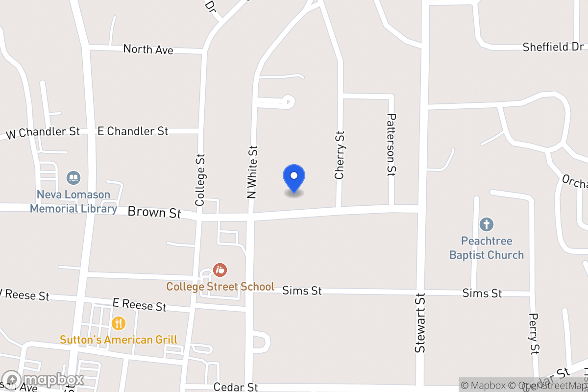 Map of 218 Brown St
