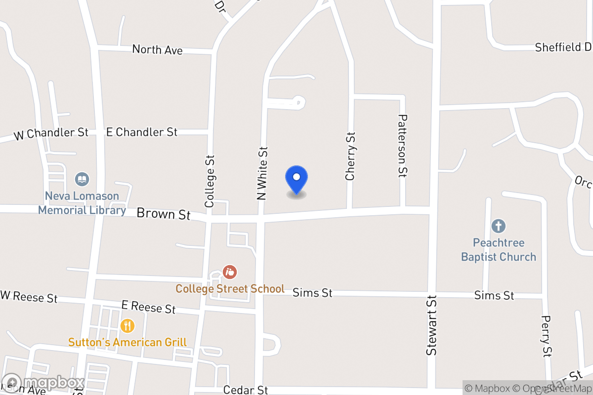 Map of 214 Brown St
