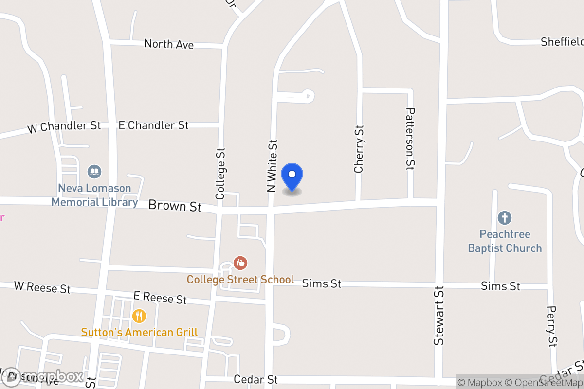 Map of 206 Brown St