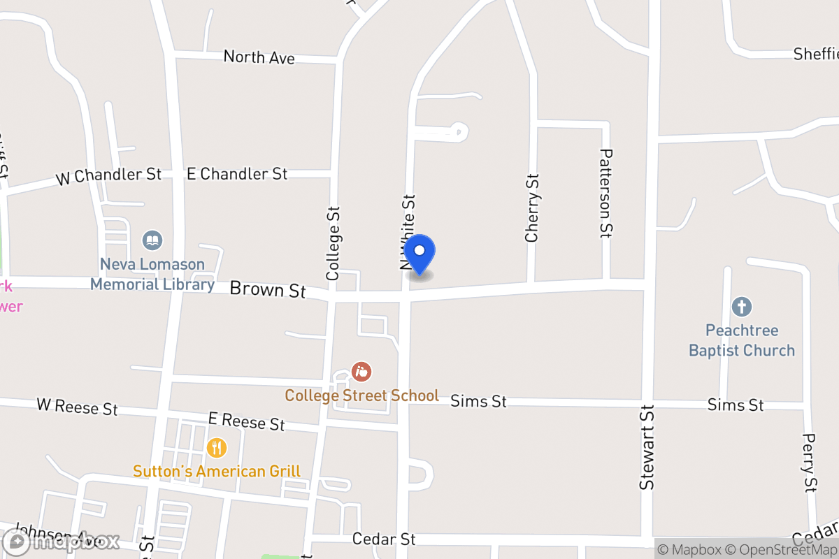 Map of 202 Brown St