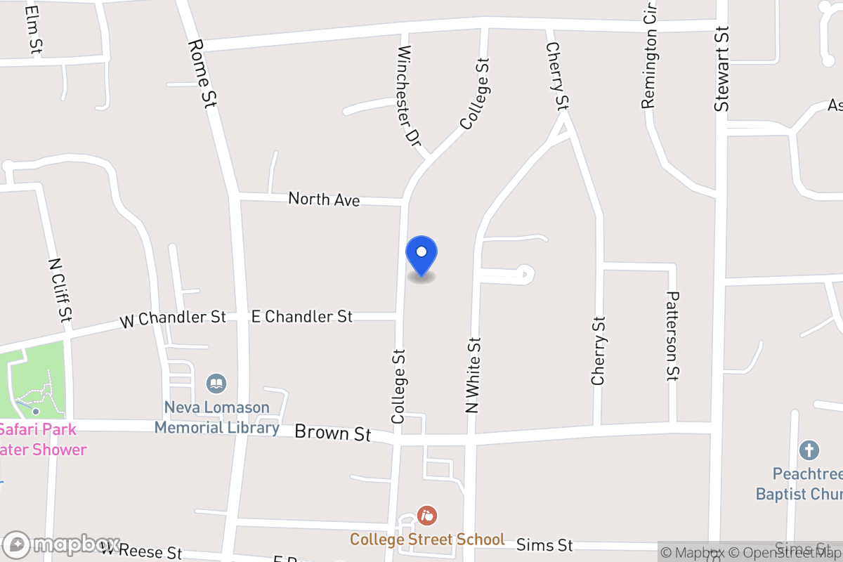 Map of 605 607 College St